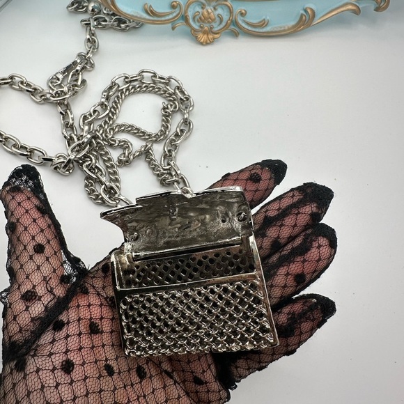 Anthropologie Mini Double Silver Chain Charm Belt/Bag main image 14